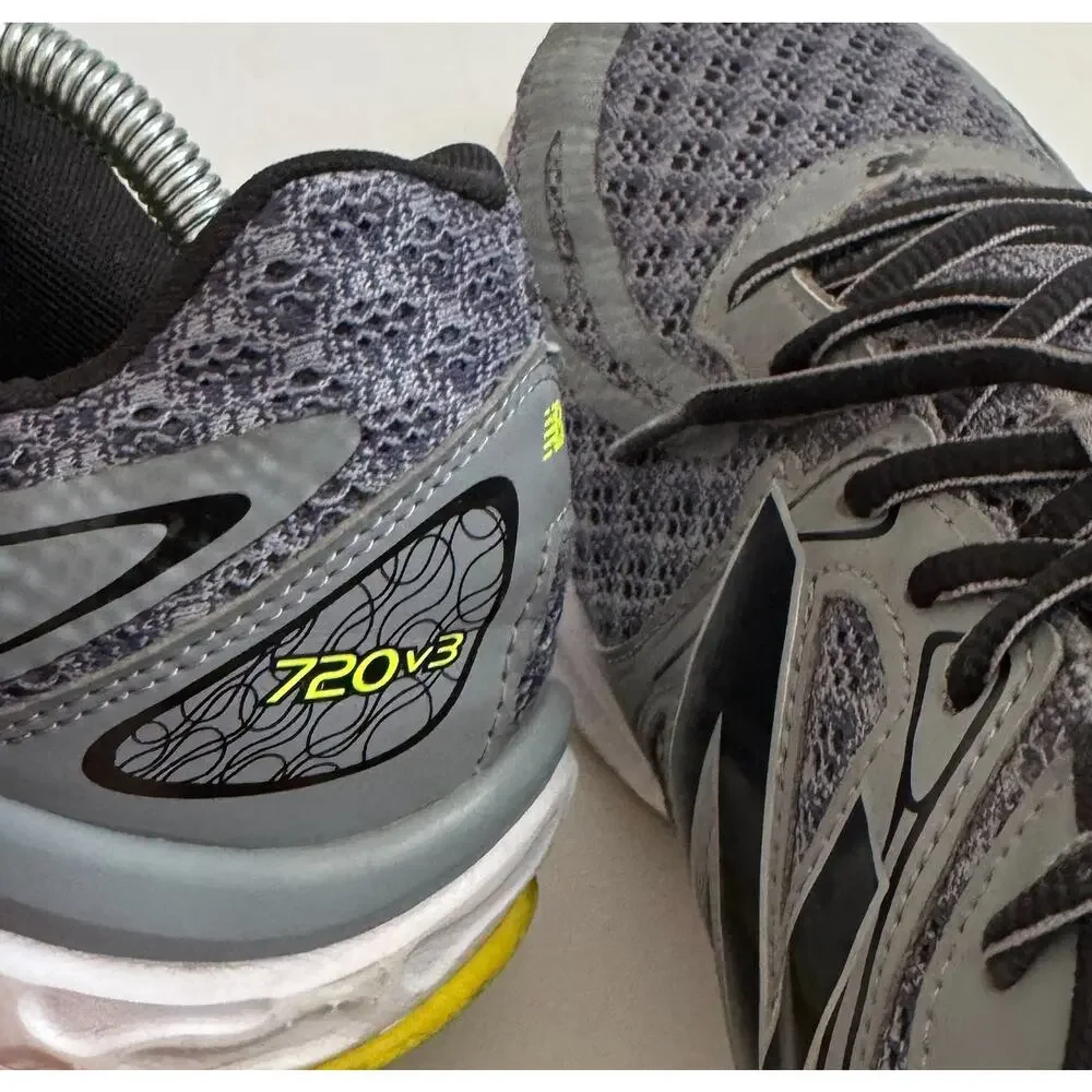 New Balance 720v3 Running Walking Sneakers Gray Yellow Size 11.5 Regular